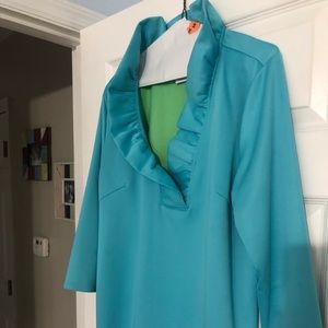 Gretchen Scott long sleeve ruffle Top